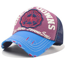 Travel style fashion  visor Women's Adjustable Mesh Baseball Cap Snapback Hip-hop Hat Flattened Hat