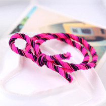 New Korean Crude Rubber Band Striped Colorful Girl Elastic Hair Bands Handmade Tie Knot Bow Hair Rope Hair Accessories For Women