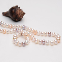 FEIGE Cute Style 7-8mm Multi-color Natural Freshwater Pearl Necklace High Quality Chokers Necklaces For Women's Pearl Jewelry