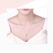 Wedding freshwater pearl jewelry sets silver women,White natural pearl sets girls trendy pendant earring birthday party