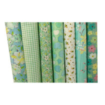 Urijk 7PCs Cotton Fabric For Patchwork Simple Soft Felt For Needlework Sewing Home Decor Cheap Fabric DIY Accessories 25x25cm