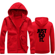 BAIJOE Men Hoodies Just Do It Letter Printed Casual Hoodies Mens Fleece Fashion Hip Hop Hoody Mens Hoody sweatshirt Jackets