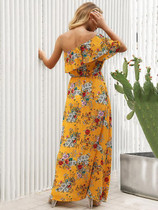 Bohemia Floral Falbala Maxi Dresses