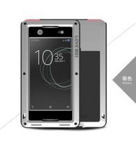 Waterproof Shockproof Case for Sony Xperia XA1 Ultra Aluminum Gorilla Glass Luxury Brand Cover for Sony Xperia XA1 Ultra Cases