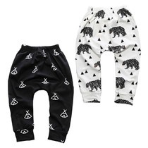New Soft Cotton Baby Pants Fashion Pattern Boys Girls Pants Infant Harem PP Pants For Infant Newborn Trousers Boy Girl Clothing