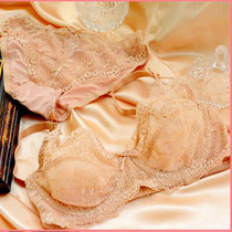 French brand female underwear bra set lingerie sexy bra embroidery ultra-thin Pink transparent lace bra for women and panty set