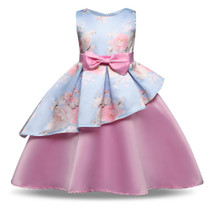 JaneyGao Flower Girl Dress For Wedding Party Birthday Prom Pageant Dress Little Girl Formal Dress Print Flower Cute And Elegant