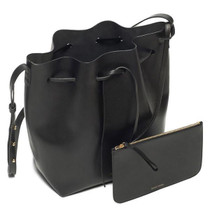 Newest  MANSURSTUDIOS bucket bag mansur women genuine leather shoulder bag  lady real leather  cross bag, free shipping