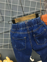 New arrival Children Broken Hole Pants Trousers 2016 Baby Boys Girls Jeans Fashion Autumn 3-7Yrs Kids Trousers Children Clothing