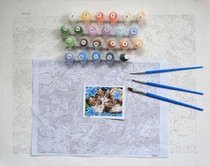 by numbers wall decor diy picture on canvas for home decor Living Room DIY oil painting Frameless painting