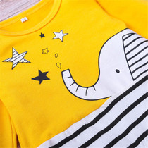 Baby Striped Elephant Cartoon Cute Romper & Hat