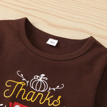 Toddler Girls Letter Printed Top & Pants Baby Girl Clothes Wholesale