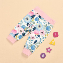 Baby Girls Letter Print Romper & Floral Pants Wholesale Baby Clothes Bulk