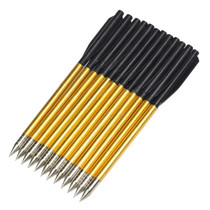12Pcs Golden Aluminum Archery Arrow 6.2 inch Hunting Replacement Arrowheads for 50 lb/80 lb Crossbow Accurate Arrows Shooting