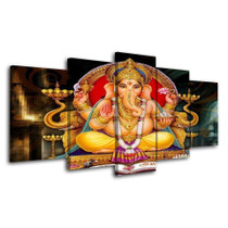 5 Piece Home Decor Buda Painting Hindu God Posters Canvas Picture Printed Cuadros Decorative Wall Art