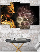Lotus Buddha Wall Art HD Prints Canvas Art Painting Modular Picture And Poster Canvas Painting Decoration