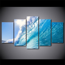 5 Piece Canvas Art HD Print Home Decor Water Sea Sun Paintings Living Room Wall Poster Picture