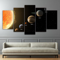 5 Piece Canvas Art HD Print Home Decor Science Paintings Living Room Wall Poster Picture
