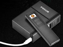 Cigarette Case with Removable USB Electronic Lighter