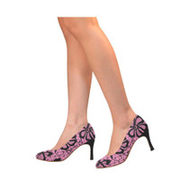 Black and Pink Wakerlook Women's Pumps