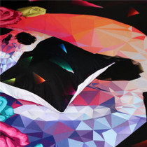 Floral Geometric Skull Bedding Set