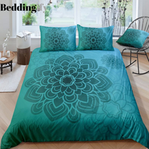 Green Mandala Pattern Bedding Set