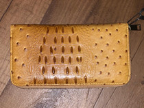 Croc leather wallet