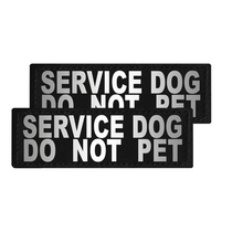 DOGLine Velcro Patches "Service Dog Do Not Pet" 2 Pack