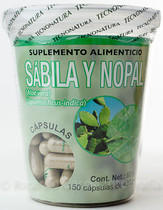 SABILA Y NOPAL 150 CAP TECNONATURA