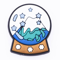 Premium Christmas Snow Globe Croc Charm
