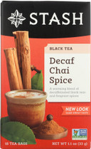 Stash Tea Decaf Tea Chai Spice 18 Tea Bags, 1.1 Oz