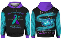 Suicide Prevention Awareness 3D Custom Hoodie -You can never be replaced