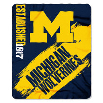 Michigan Wolverines 50' X 60' Painted Fleece Blanket