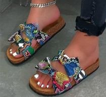 Shoes And Bags INS HOT Colorful Snake Printed