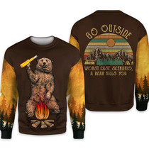 A Bear Kills You Vintage Camping 3D T-shirt/Pullover/hoodie/zip hoodie