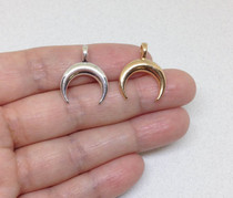 Silver Crescent Moon Pendant
