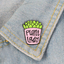 Plant Lady Enamel Pin Wholesale