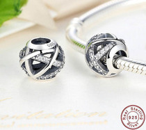 925 Sterling Silver Galaxy charm, Pandora Charm, Fits Pandora Bracelets