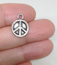 12 Peace Sign Charms DIY Wholesale