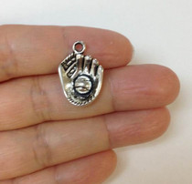 12 Baseball Glove Charm, Baseball Charm Lot