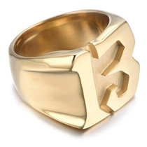 Lucky 13 Titanium Steel Ring Jewelry Men's Fashion 13 Ring