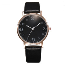 Top Style Fashion Women's Luxury Leather Band Analog Quartz Wrist Watch Golden Ladies Watch