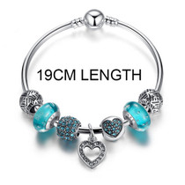 Women'a Friendship Bracelets Silver Color Heart Pendant