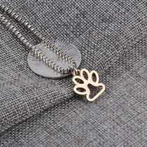 LIVE LOVE RESCUE Paw Claw Pendant Necklace for Dog Lovers