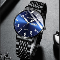 Fashion Luxury Men Watch Stainless Steel Waterproof Date Quartz