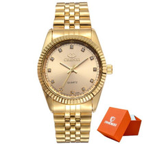 Men Fashion Watch Women Quartz Watches Luxury Golden Stainless Steel