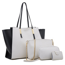 Famous Brand Women Composite Bag Top-Handle Bags Fashion Lady Shoulder Bag Handbag Set PU Leather Bag Women's Handbags 4pcs/set