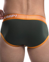 PUMP Squad Low Rise Cotton Mesh Brief Green/Orange/White 12047