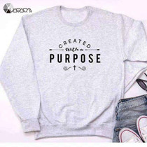 Created With A Purpose Christian Sweatshirt | Heavens Apparel
