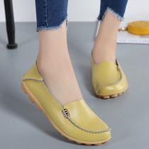 Women Shoes Flats Genuine Leather Casual Loafers